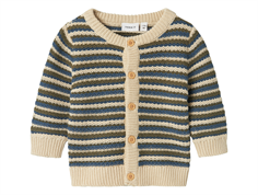 Name It summer sand striped knit cardigan